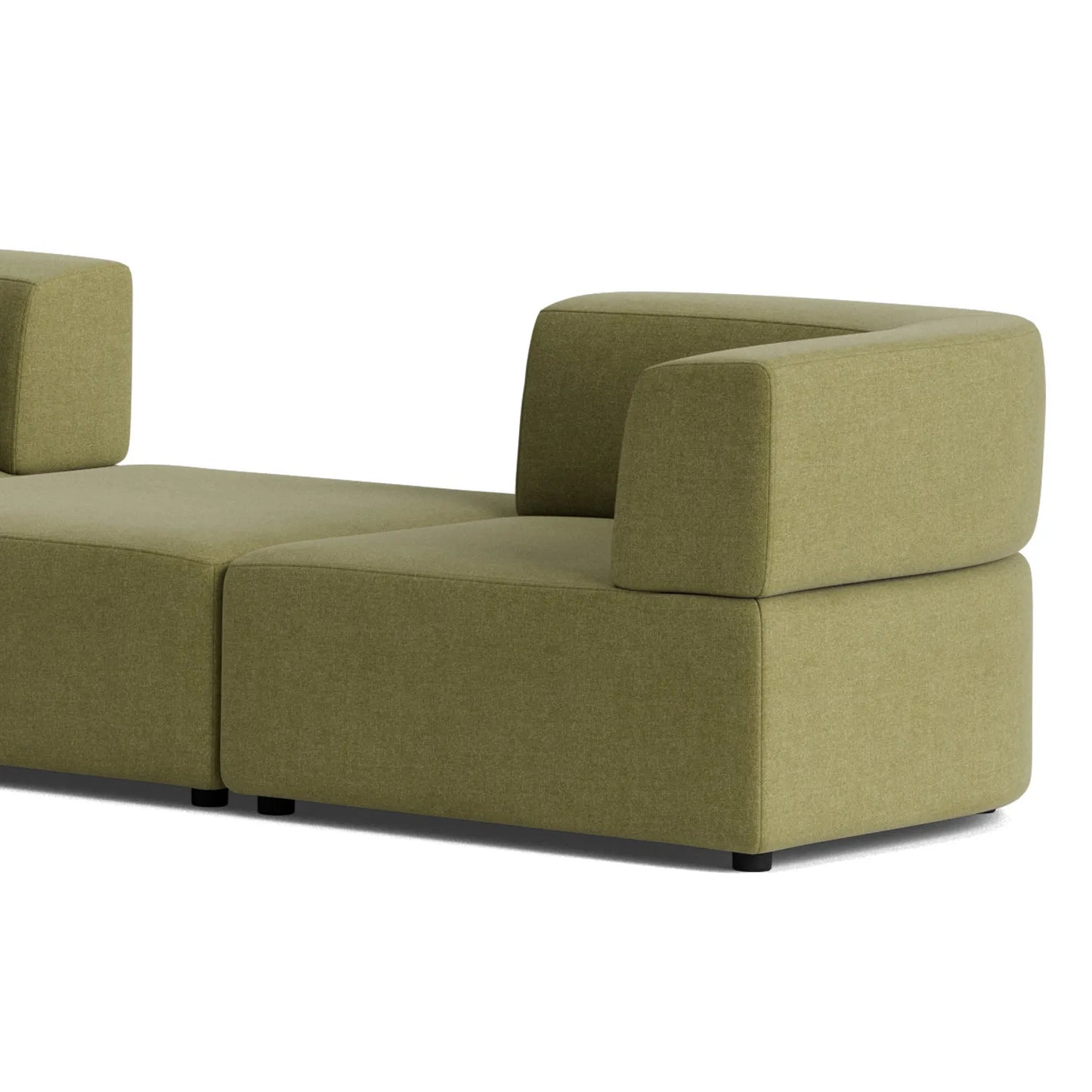 Stretch Large Angled Gap Sofa - Fossil Eucalyptus