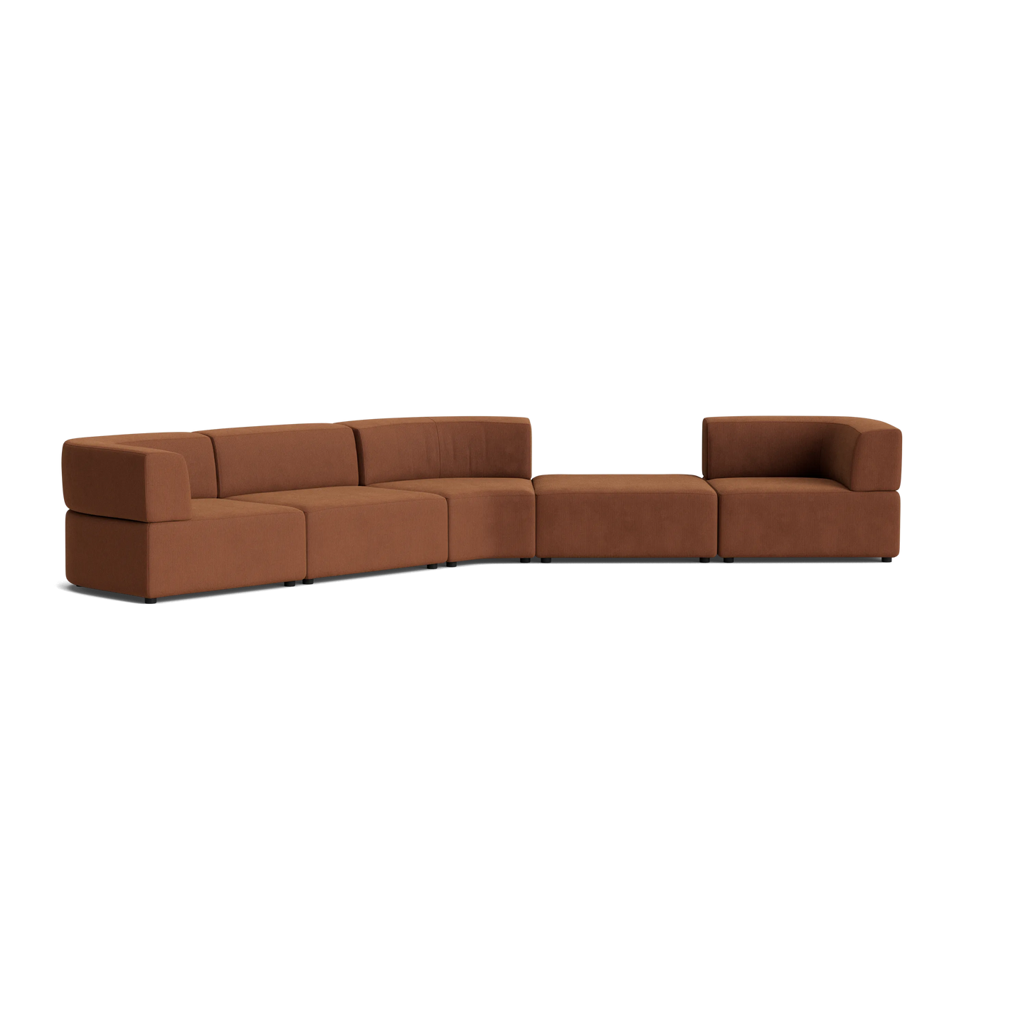 Stretch Large Angled Gap Sofa - Corduroy Cocoa