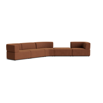 Stretch Large Angled Gap Sofa - Corduroy Cocoa