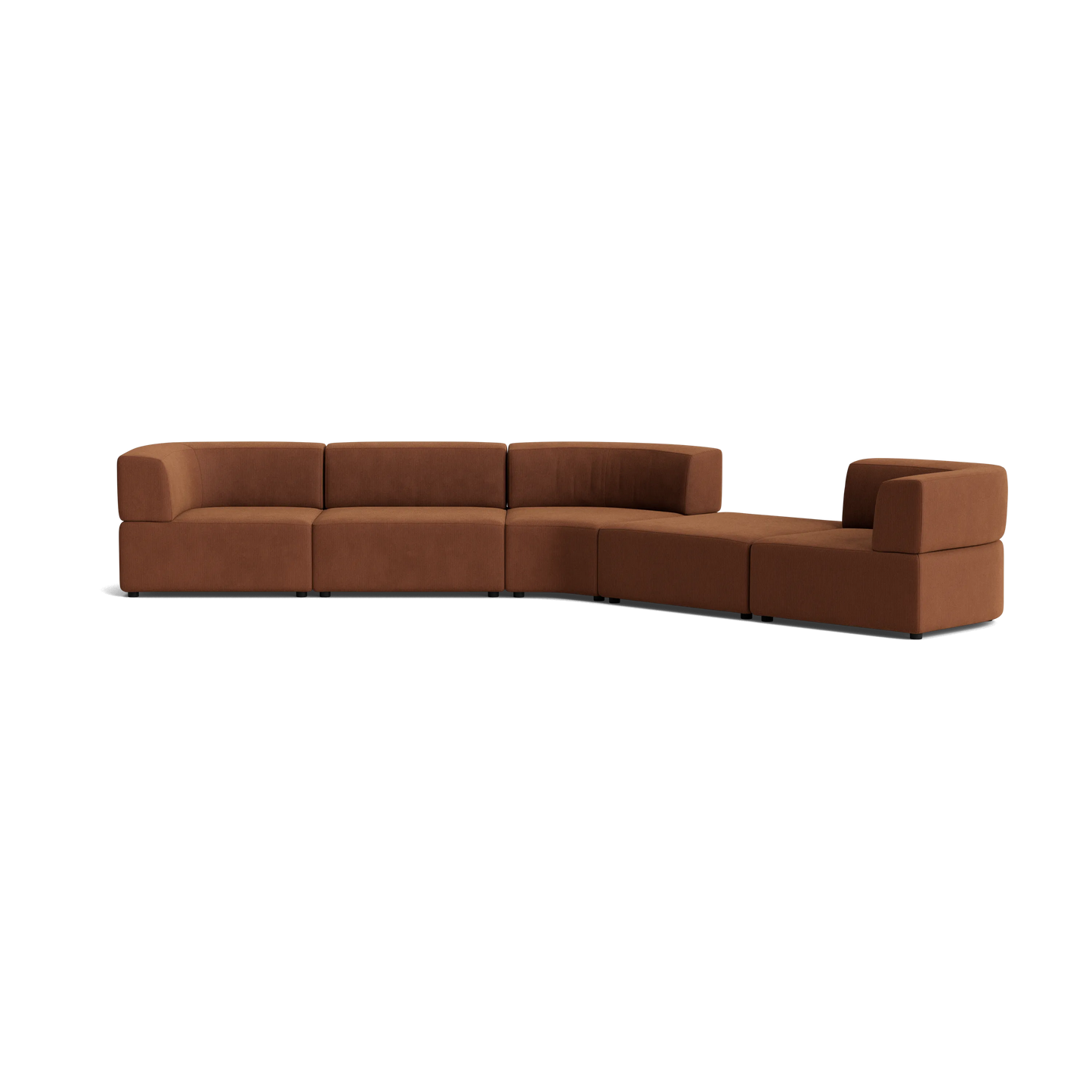 Stretch Large Angled Gap Sofa - Corduroy Cocoa