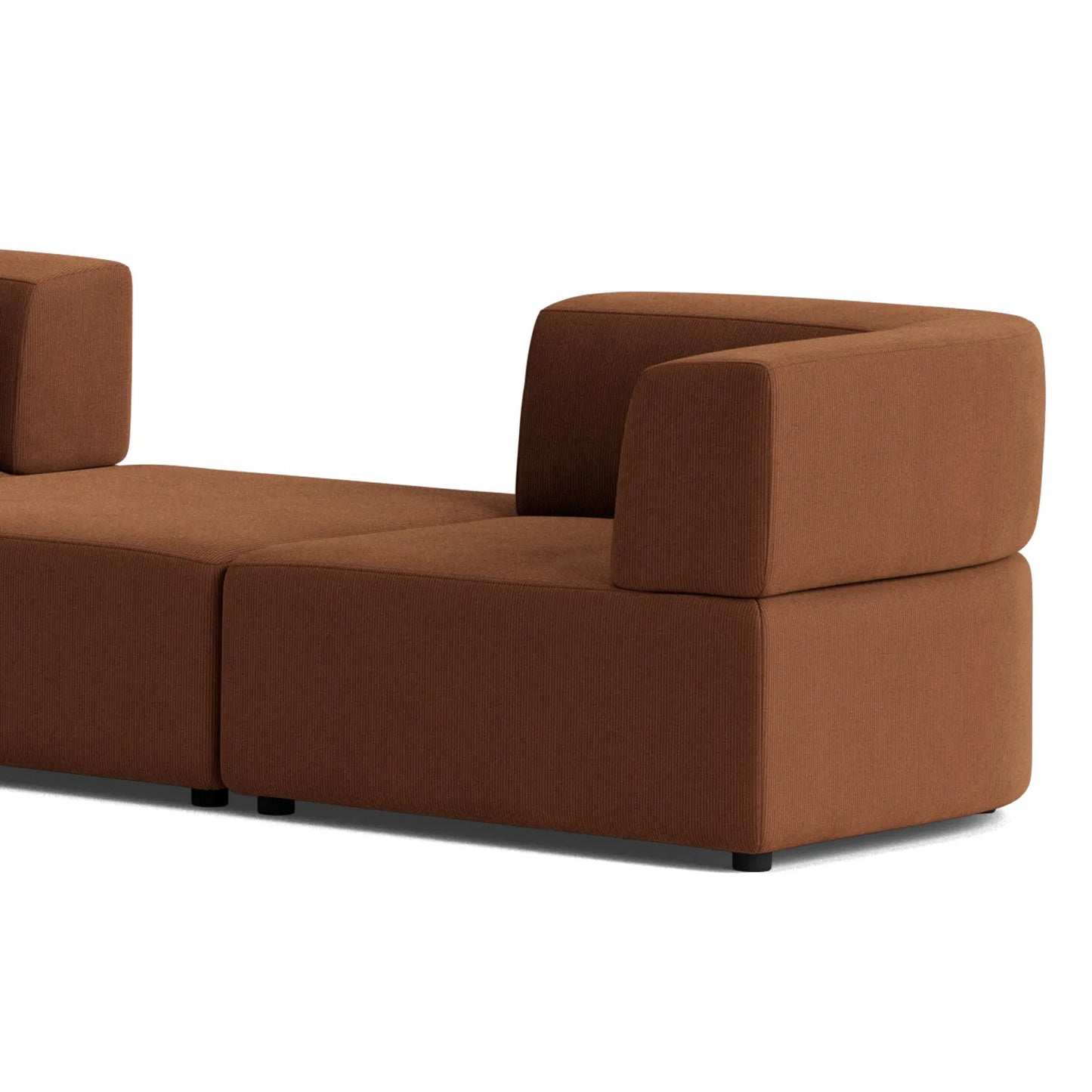 Stretch Large Angled Gap Sofa - Corduroy Cocoa