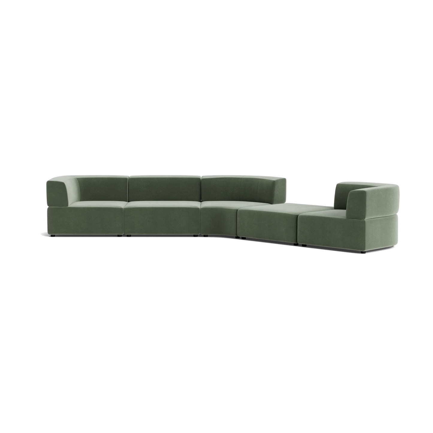 Stretch Large Angled Gap Sofa - Opal Ocean