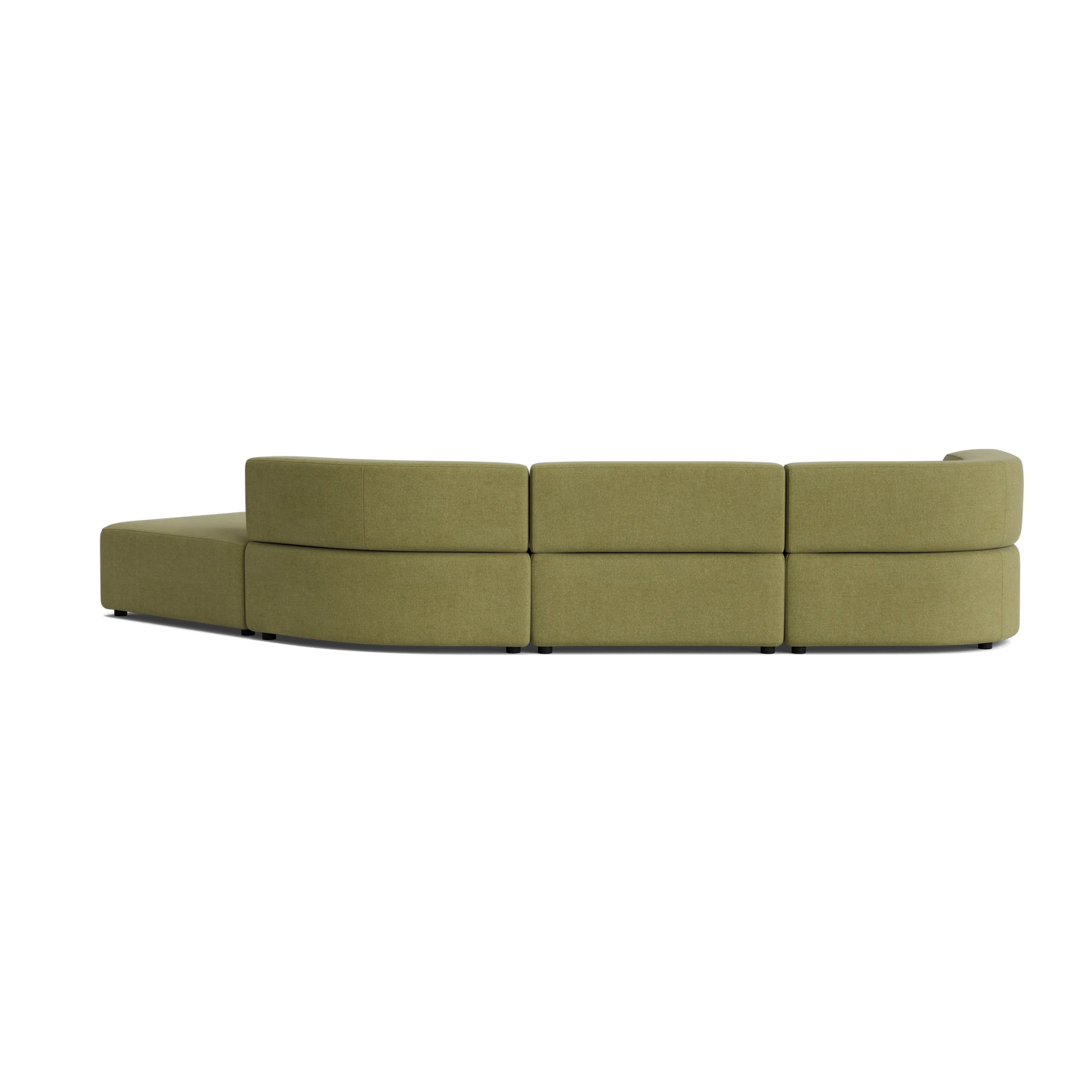 Stretch Open Angled Sofa - Fossil Eucalyptus