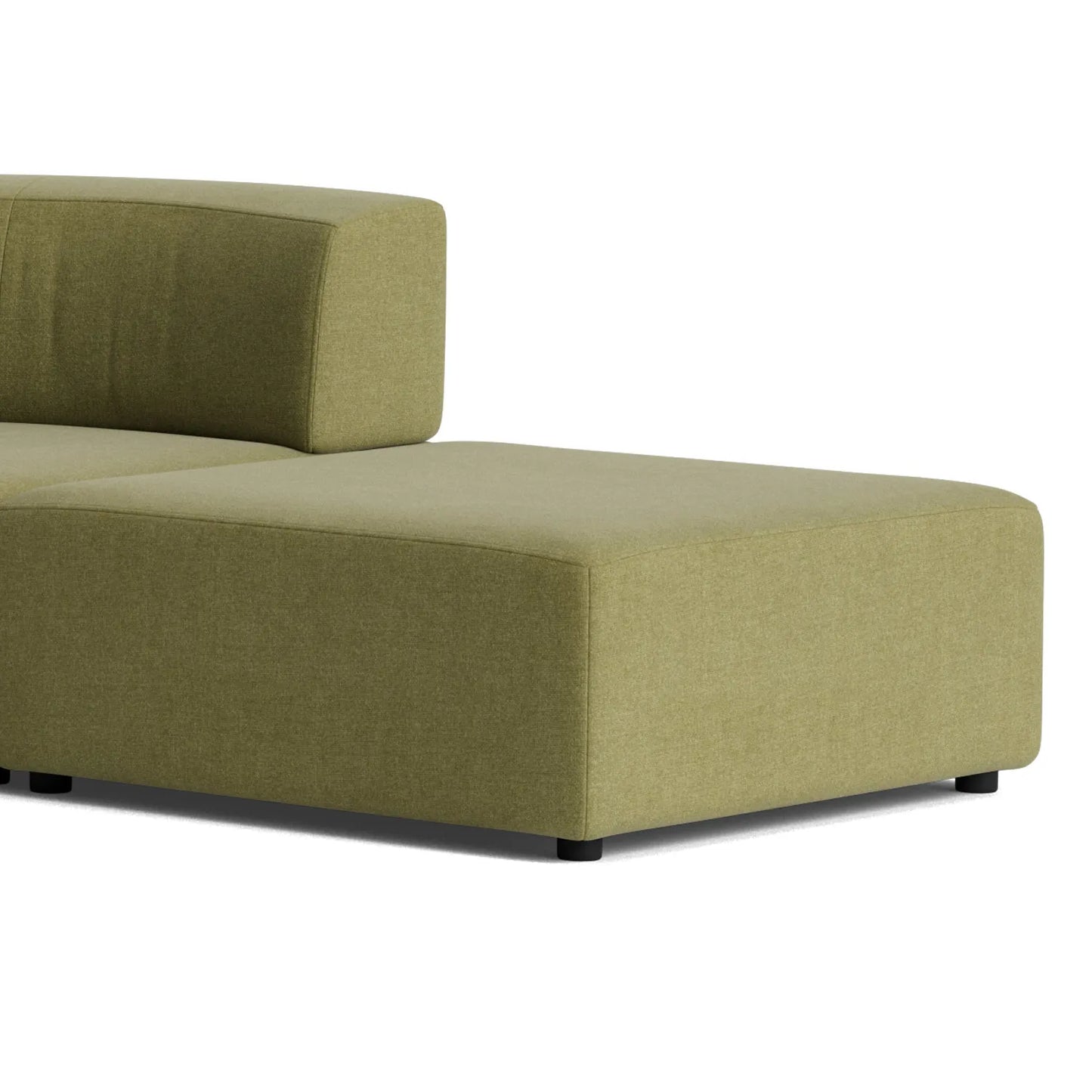 Stretch Open Angled Sofa - Fossil Eucalyptus