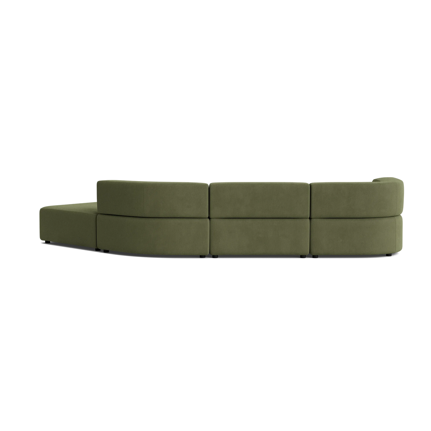 Stretch Open Angled Sofa - Corduroy Forest