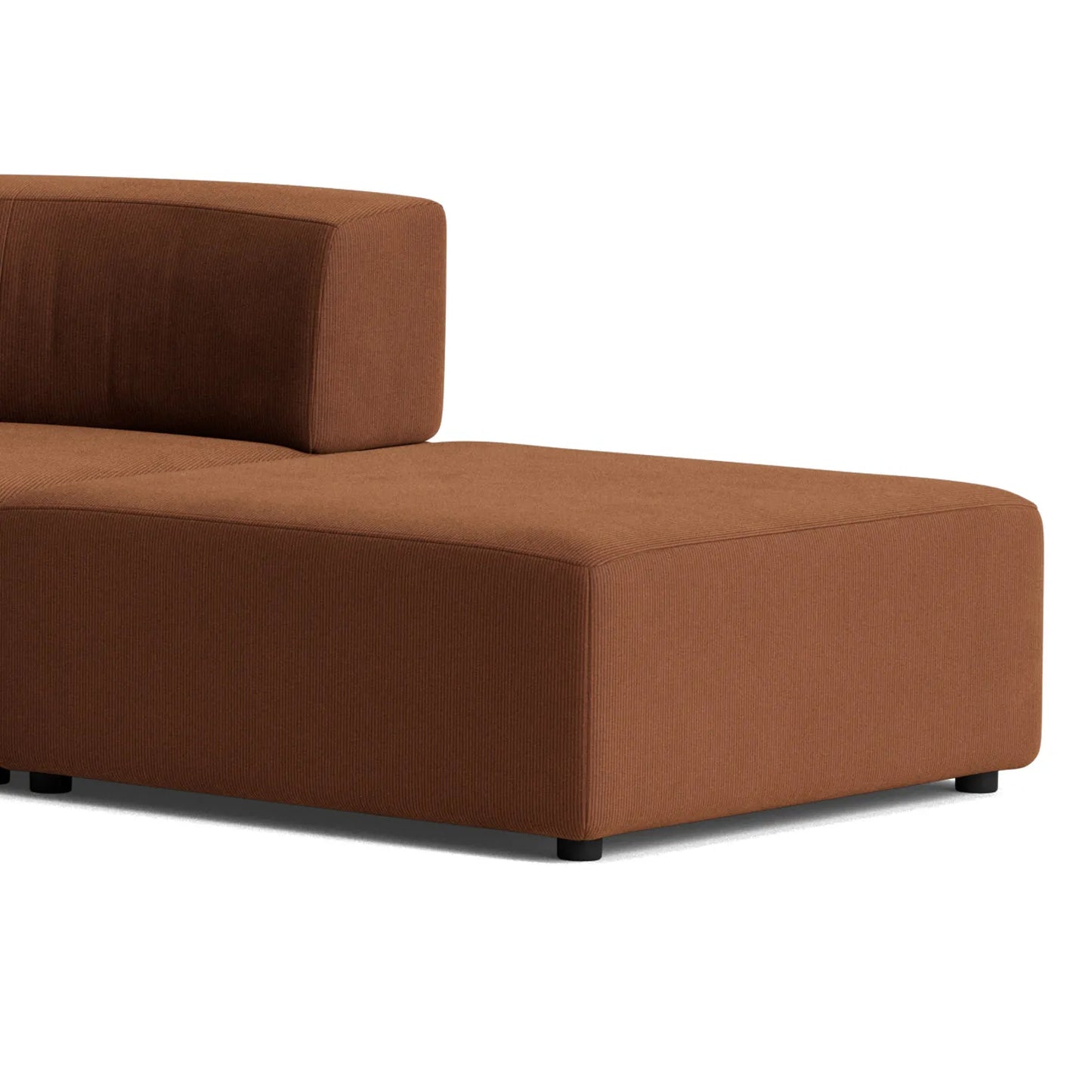 Stretch Open Angled Sofa - Corduroy Cocoa