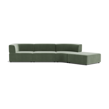 Stretch Open Angled Sofa - Opal Ocean