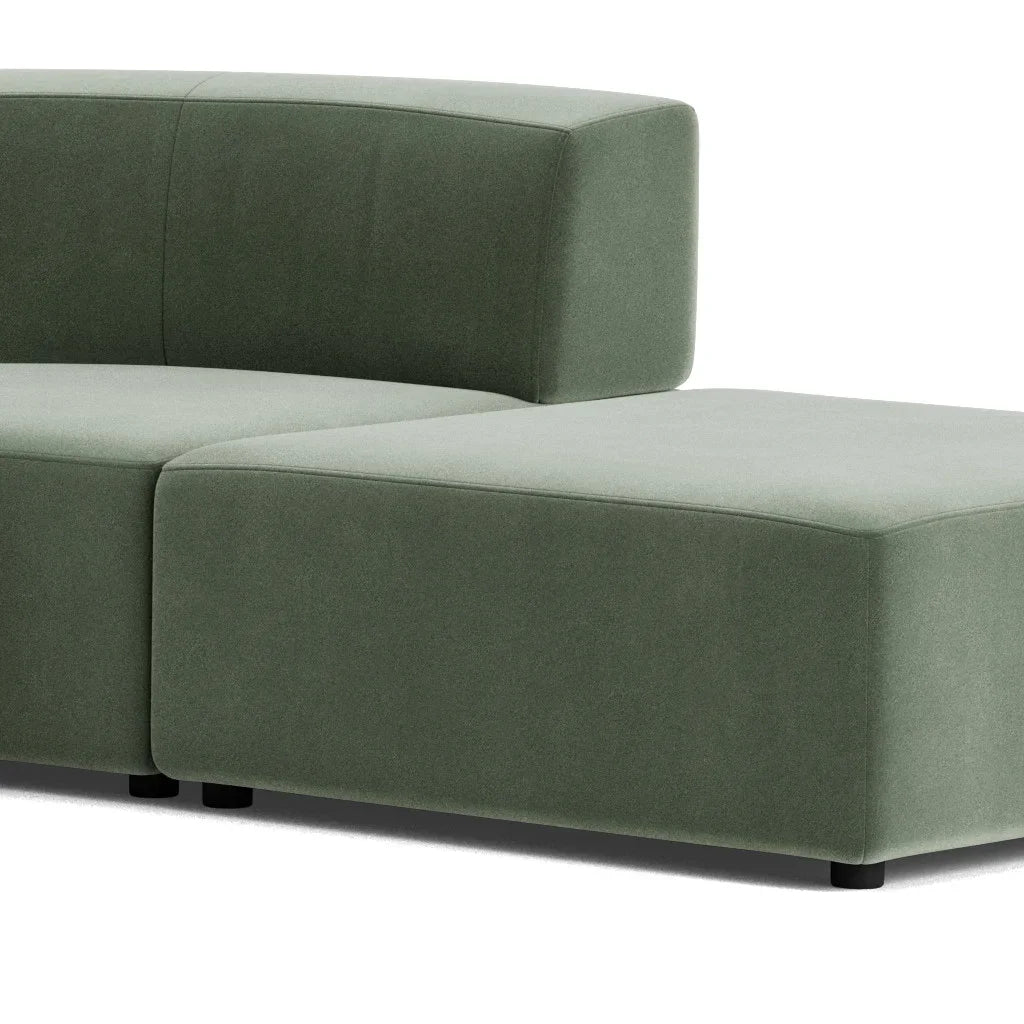 Stretch Open Angled Sofa - Opal Ocean