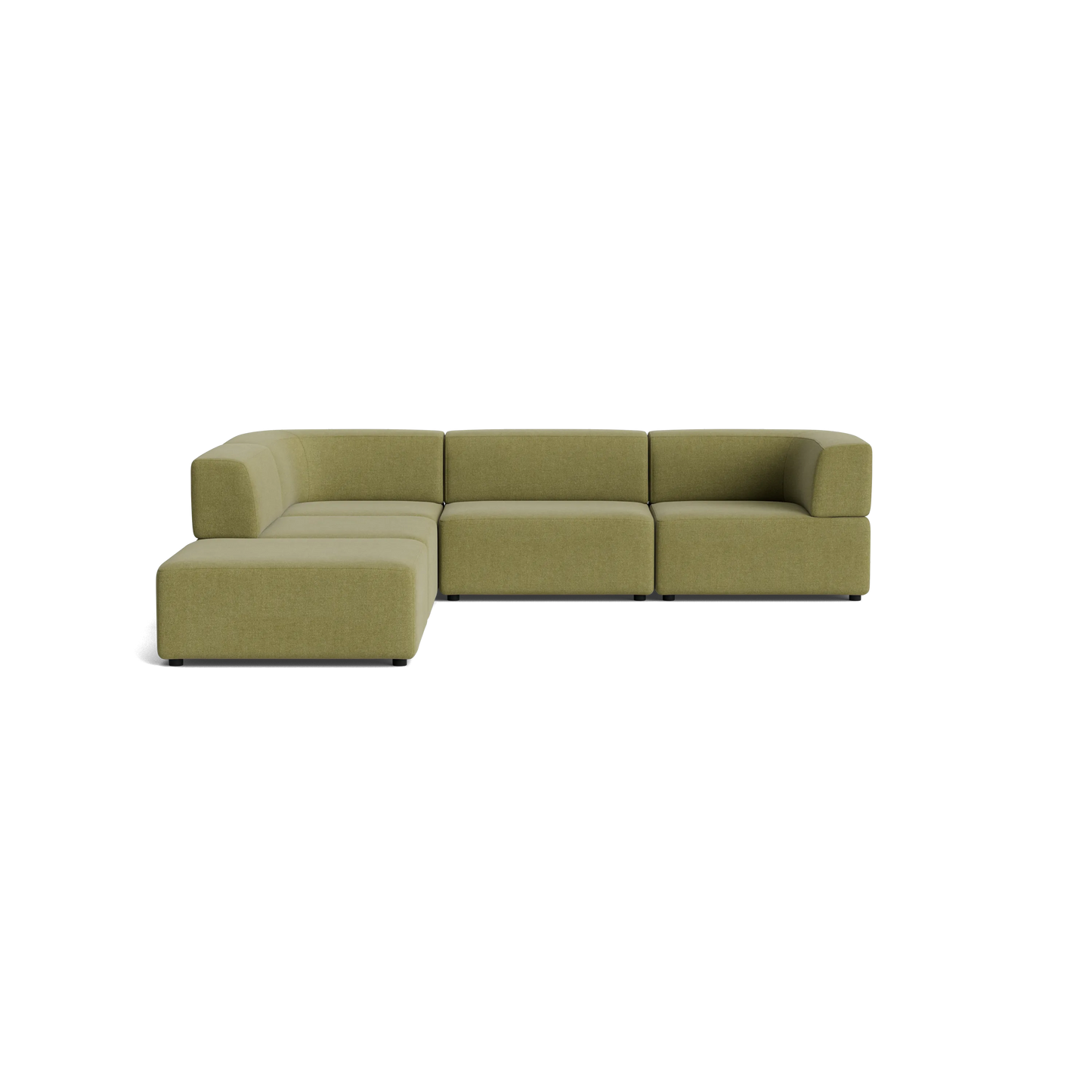 Stretch Open Corner Sofa - Fossil Eucalyptus