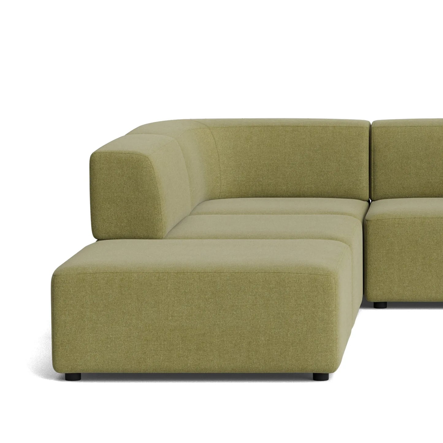 Stretch Open Corner Sofa - Fossil Eucalyptus