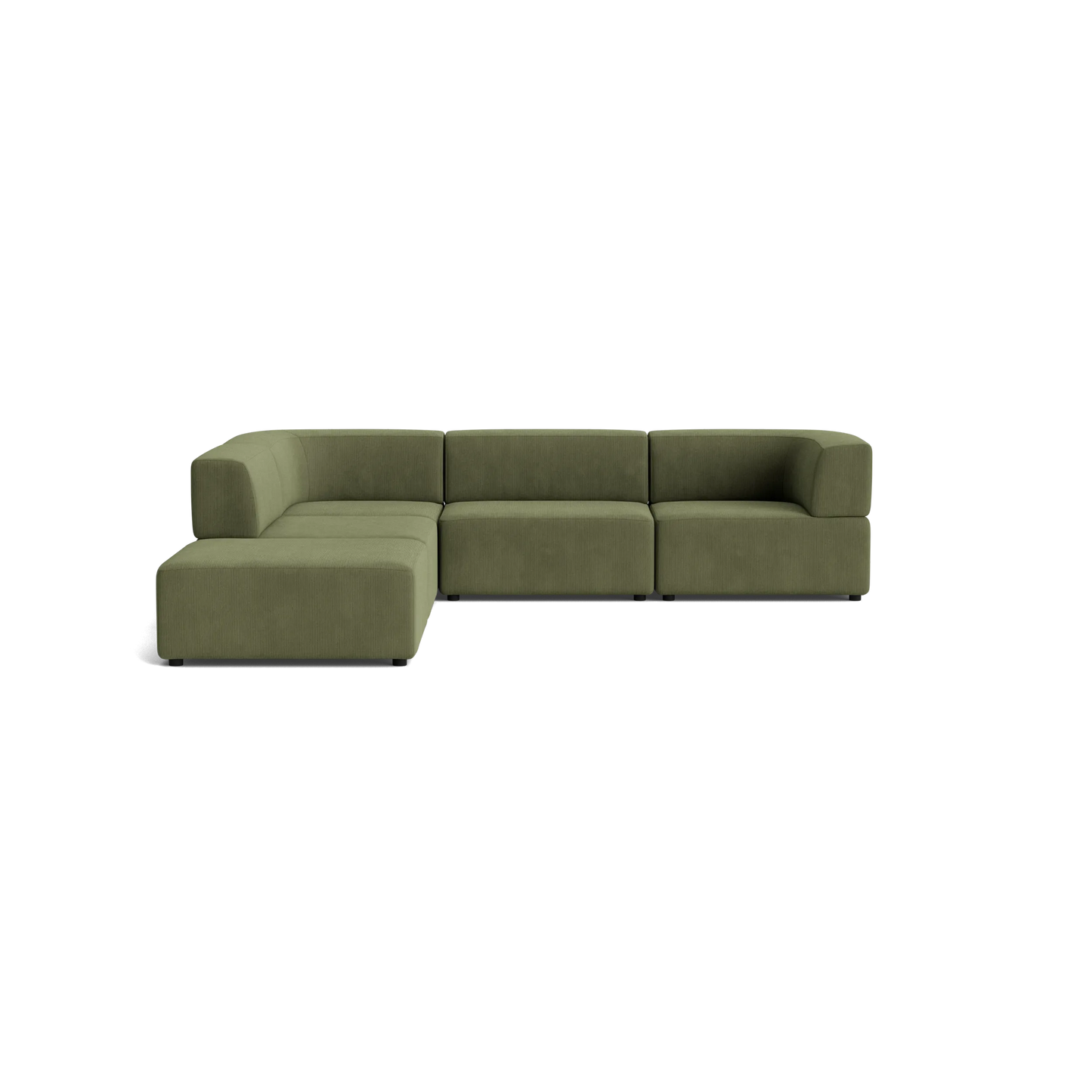 Stretch Open Corner Sofa - Corduroy Forest