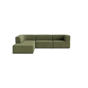 Stretch Open Corner Sofa - Corduroy Forest