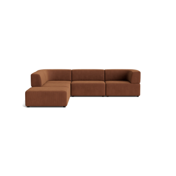 Stretch Open Corner Sofa - Corduroy Cocoa