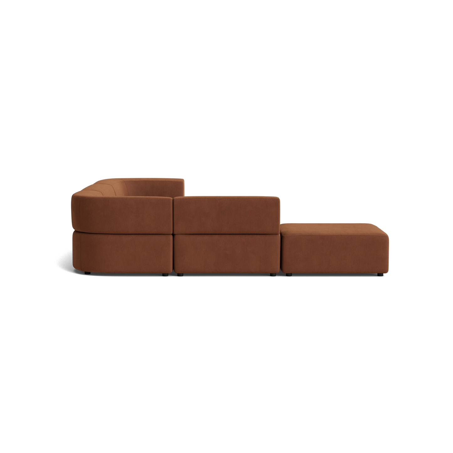 Stretch Open Corner Sofa - Corduroy Cocoa