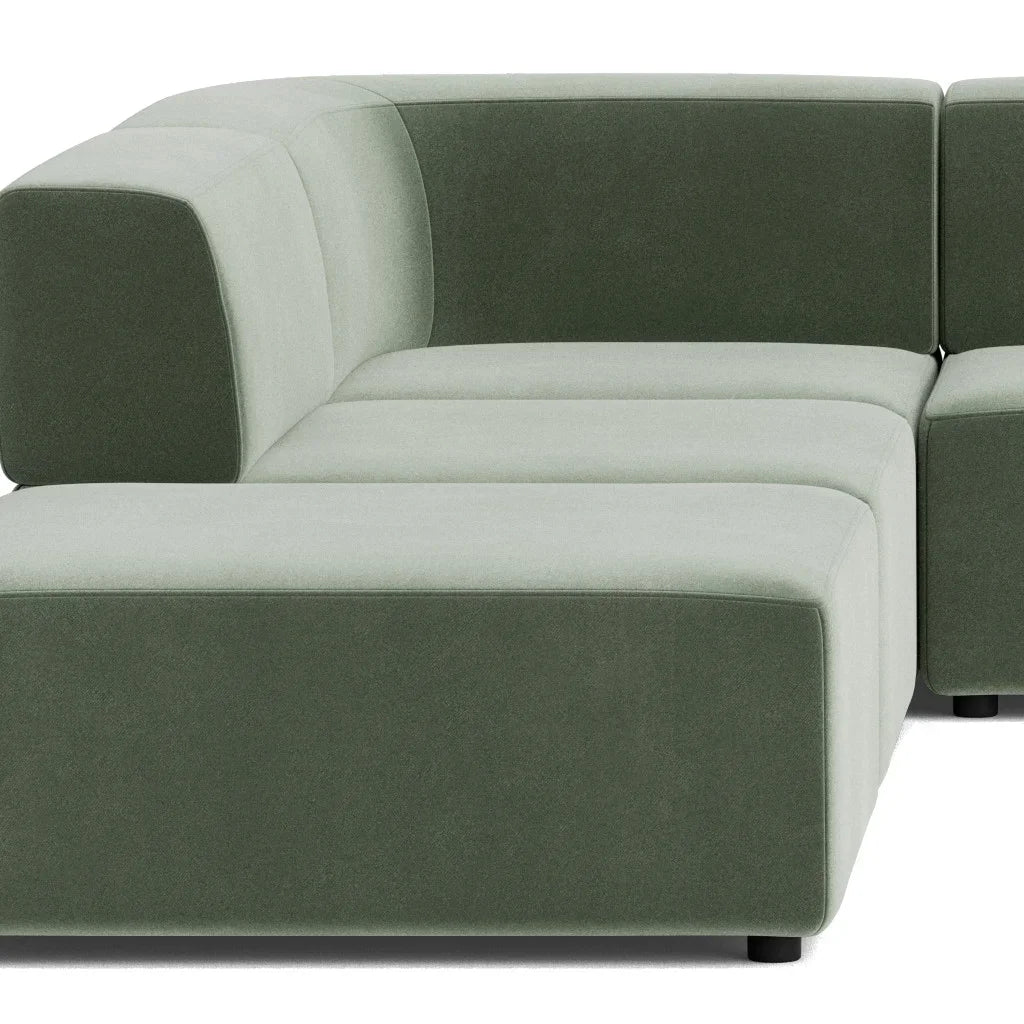 Stretch Open Corner Sofa - Opal Ocean