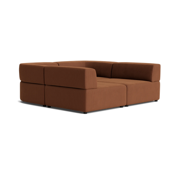 Stretch Pit Sofa - Corduroy Cocoa