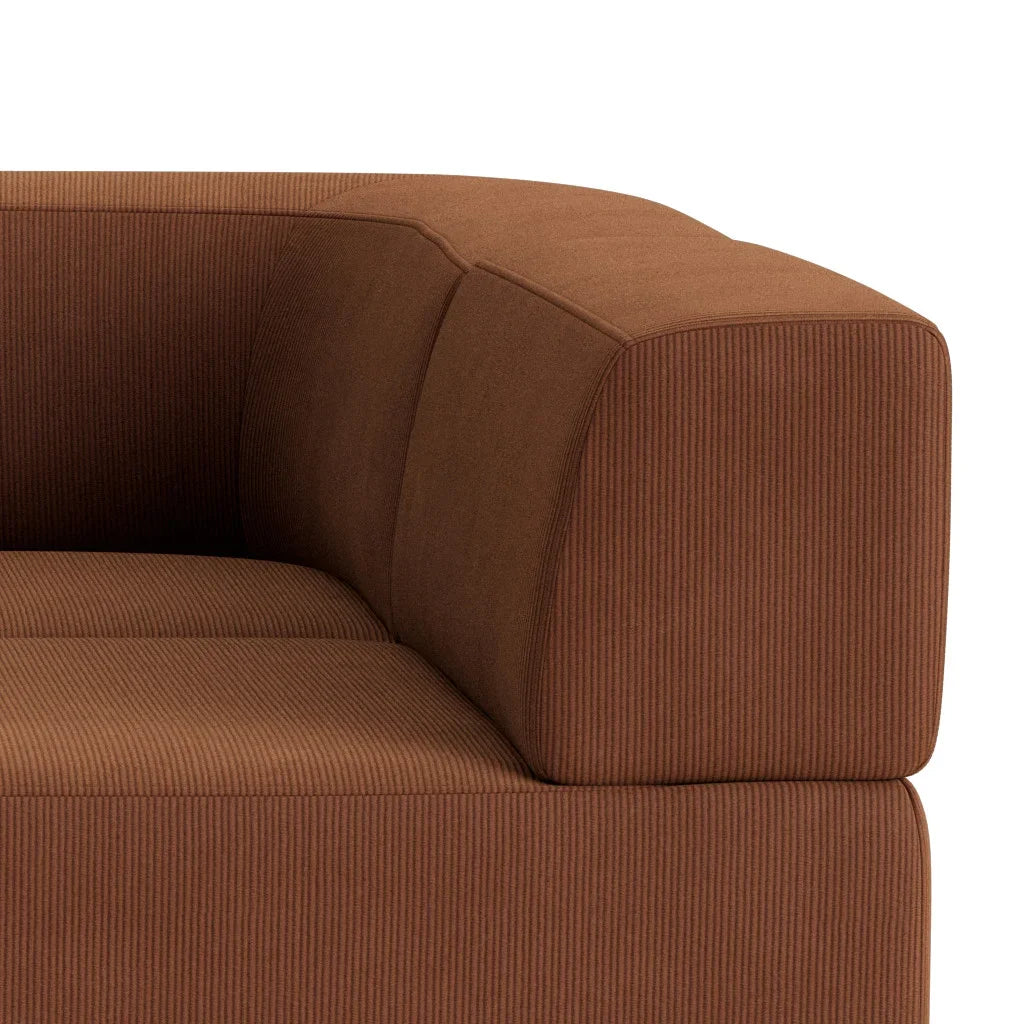 Stretch Pit Sofa - Corduroy Cocoa