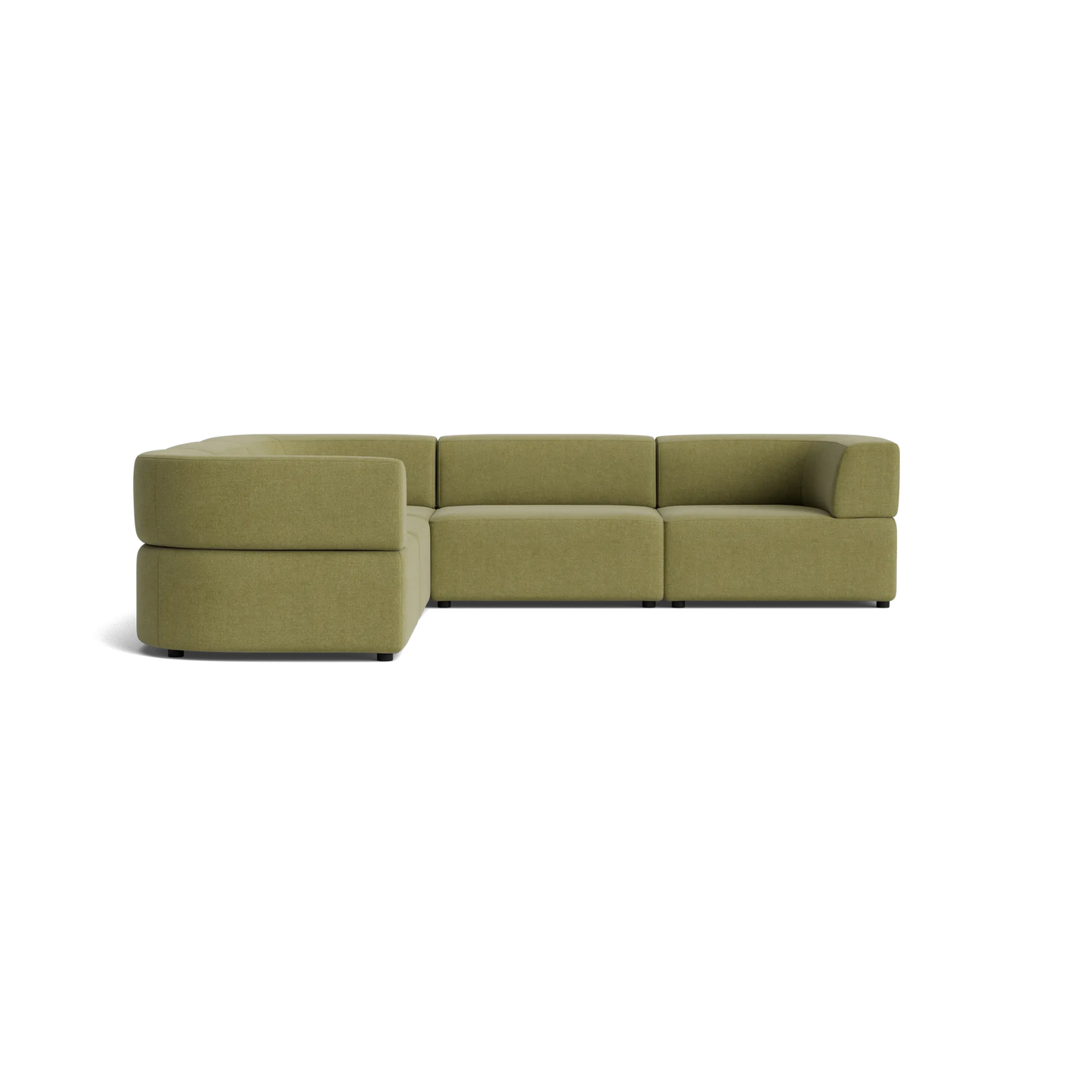 Stretch Corner Sofa - Fossil Eucalyptus