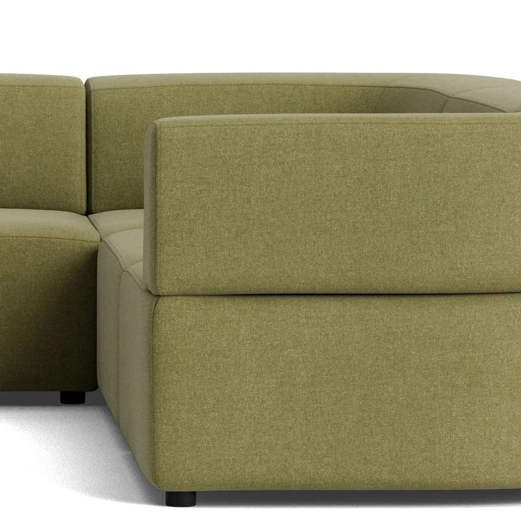 Stretch Corner Sofa - Fossil Eucalyptus