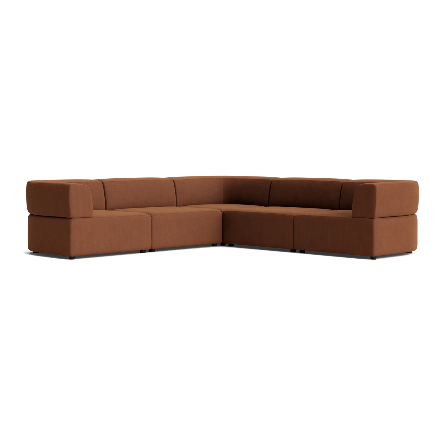 Stretch Corner Sofa - Corduroy Cocoa