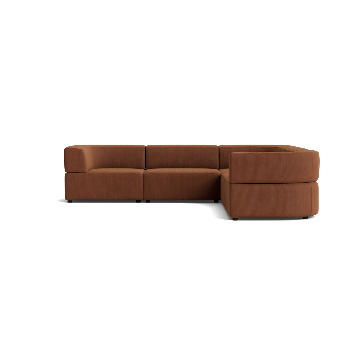 Stretch Corner Sofa - Corduroy Cocoa