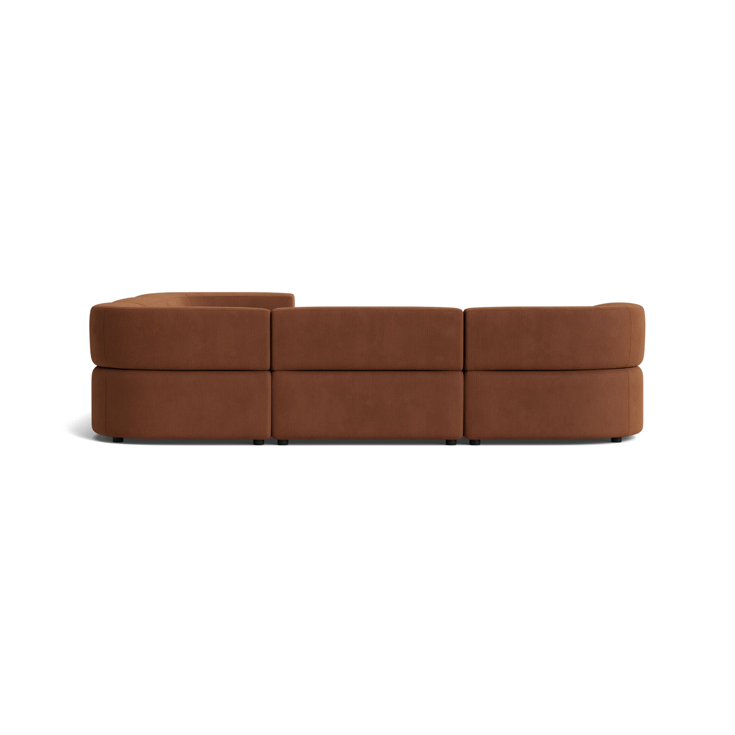 Stretch Corner Sofa - Corduroy Cocoa