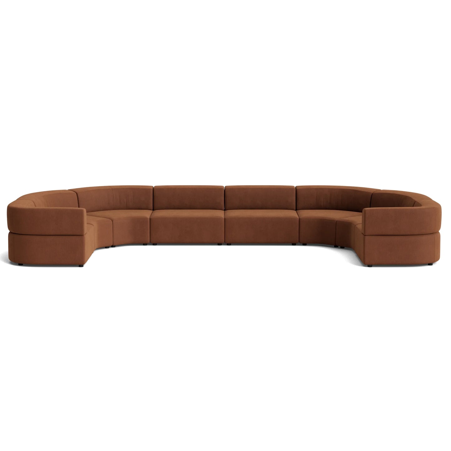 Stretch U Shape Modular Sofa - Corduroy Cocoa