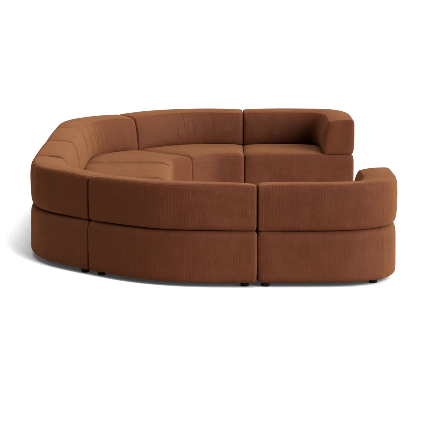 Stretch U Shape Modular Sofa - Corduroy Cocoa