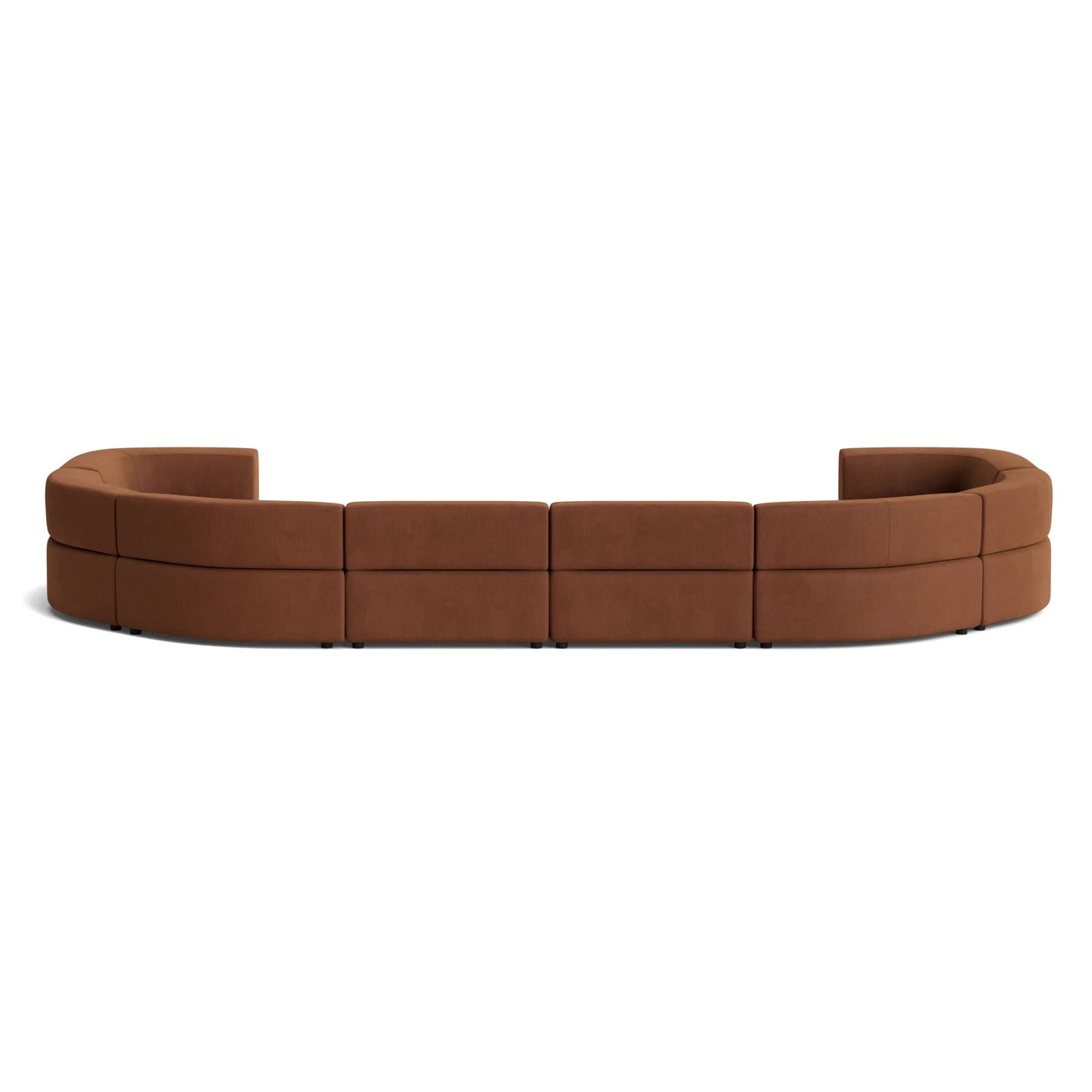 Stretch U Shape Modular Sofa - Corduroy Cocoa