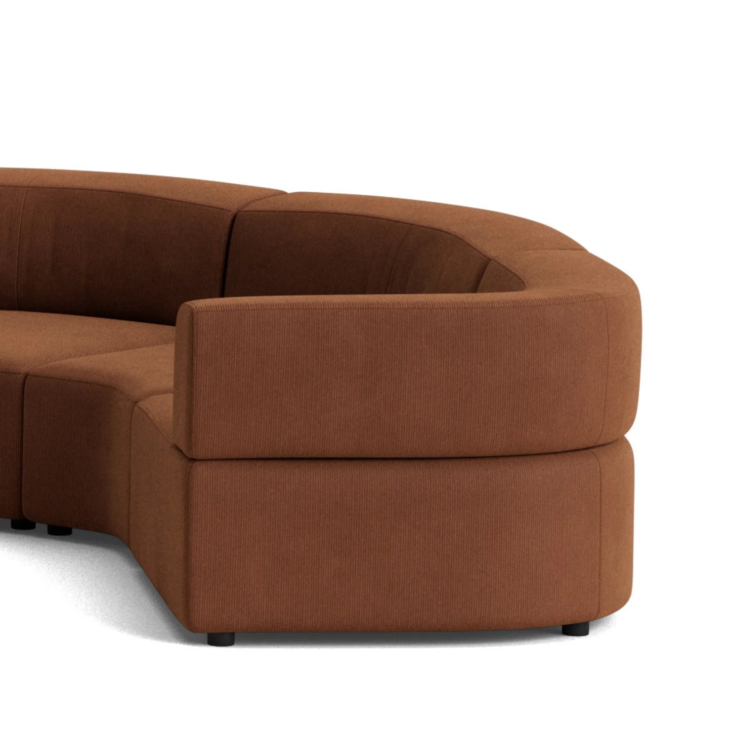 Stretch U Shape Modular Sofa - Corduroy Cocoa