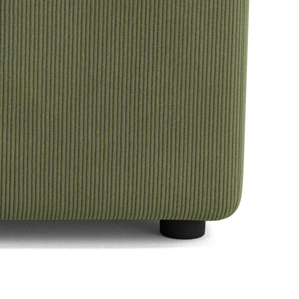 Stretch Ottoman - Corduroy Forest