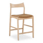 Eclipse Bar Stool 65cm - Oak / Tan Leather