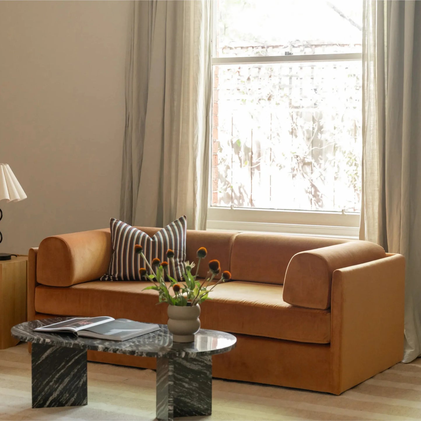 Addy 3 Seater Sofa - Opal Ochre