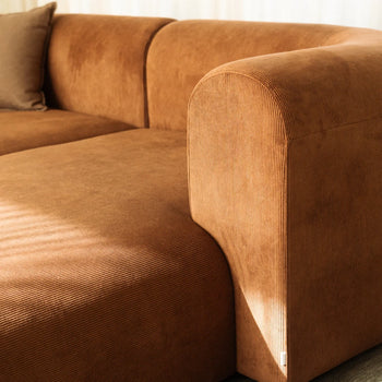 Berg Right Chaise Module - Corduroy Cocoa