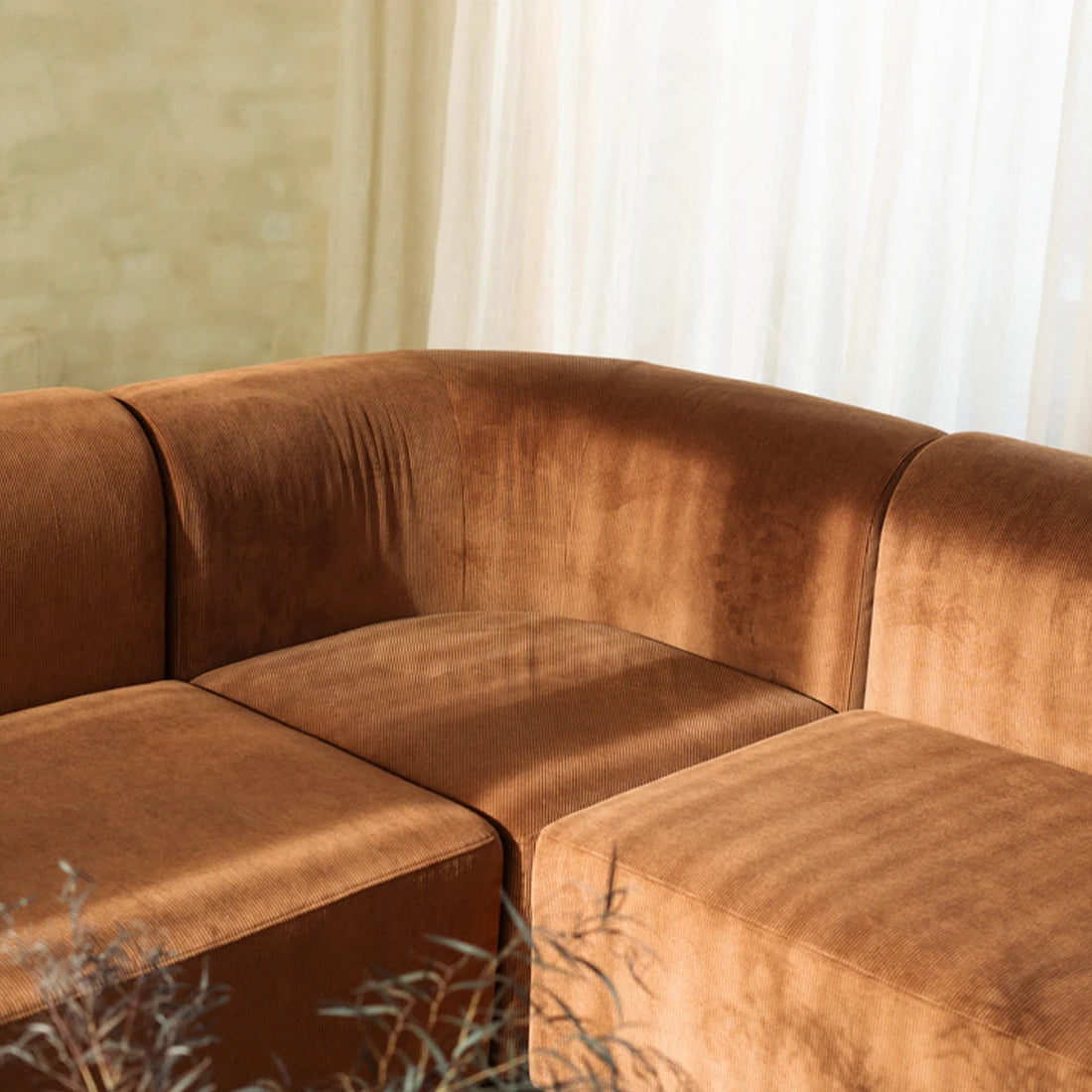 Berg Corner Sofa - Corduroy Cocoa