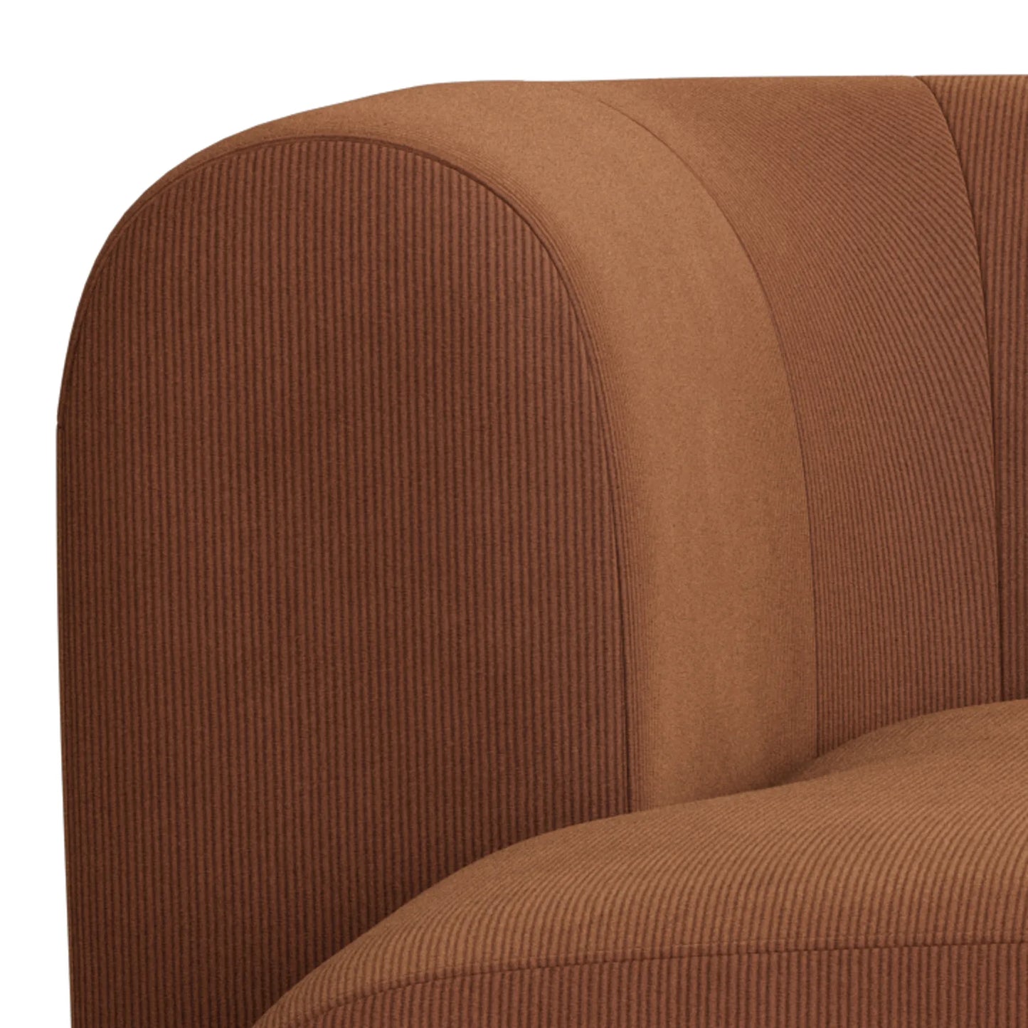 Berg 3 Seater LHF Chaise Sofa - Corduroy Cocoa