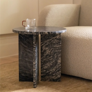 Edge Side Table - Black Forest Granite