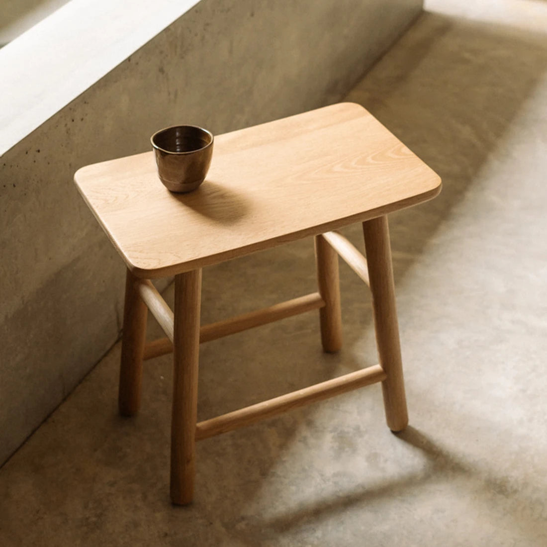 Loft Stool 45cm- Oak