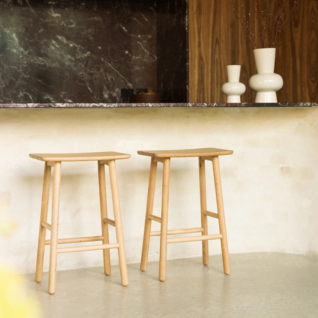 Loft Bar Stool 65cm - Oak