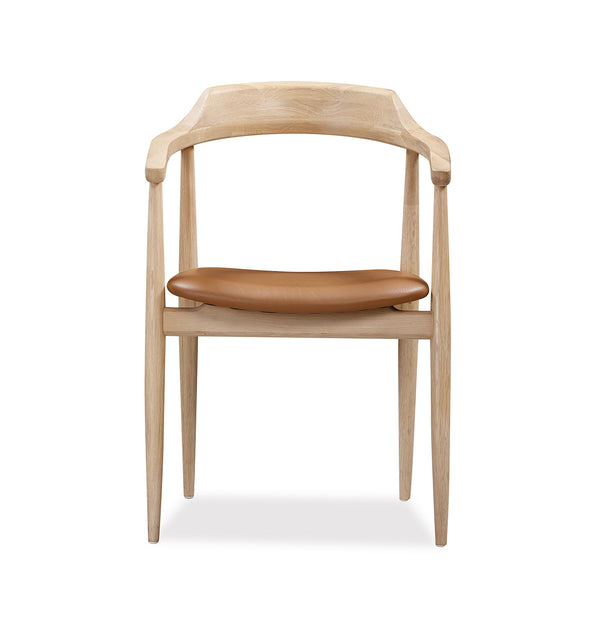 Buy Profile Dining Chair - Oak   Tan Leather By Rj Living Online - Rj 