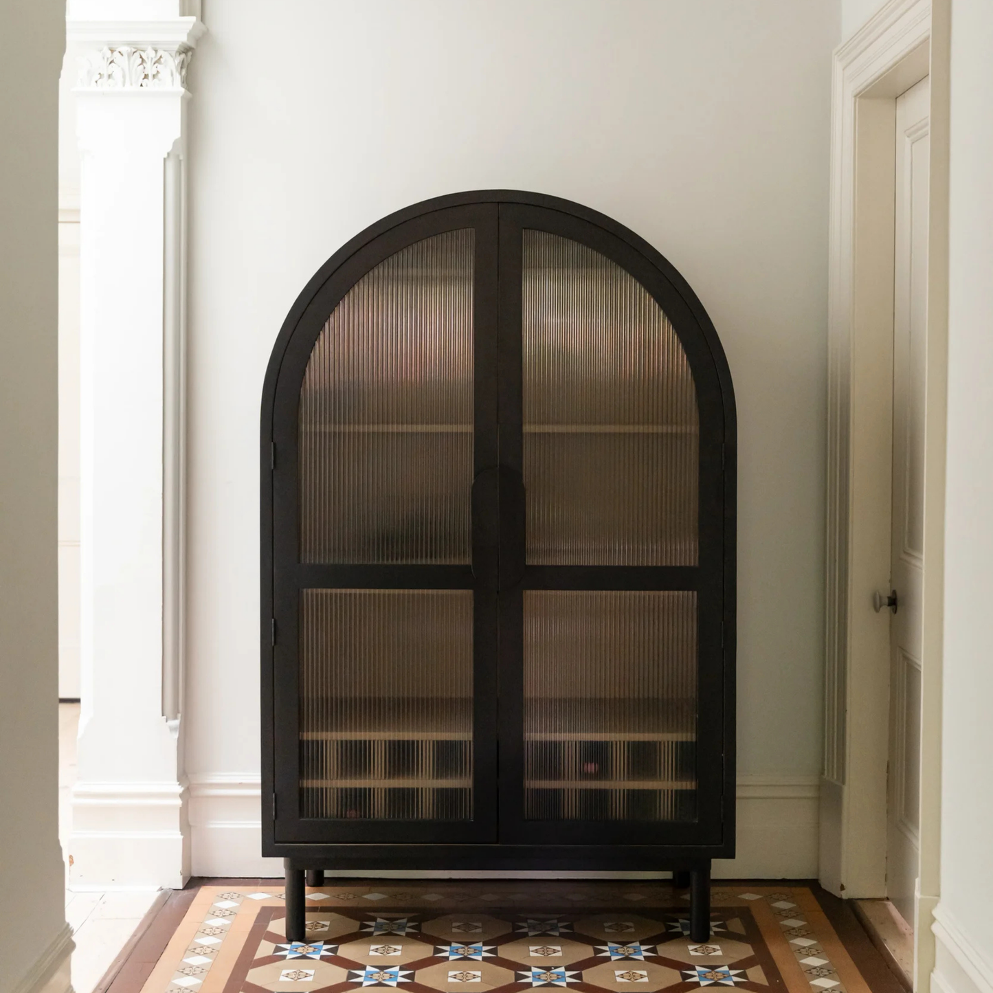 Vault Bar Cabinet - Frosted Glass