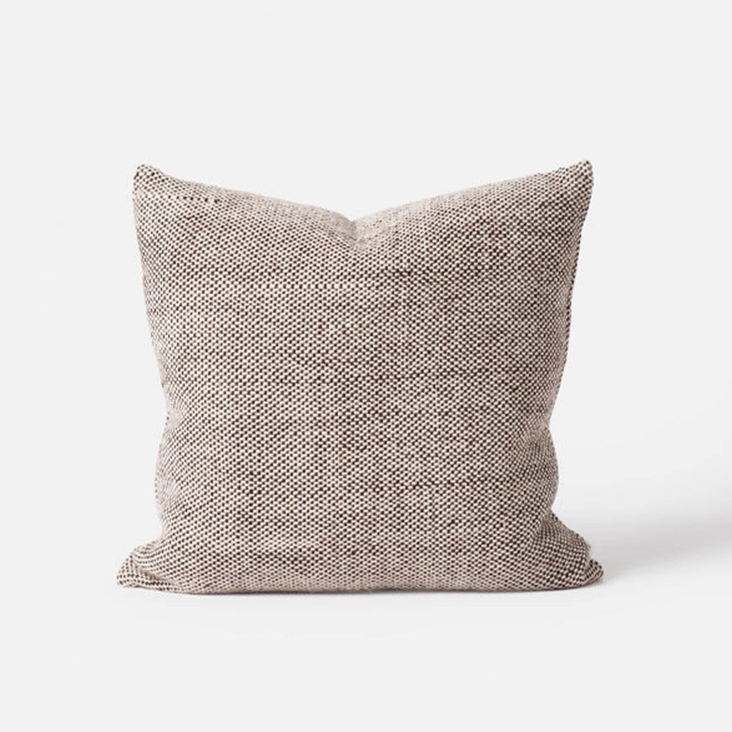 Hutt Wool Cushion - Mulberry / Natural