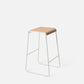 S2 Stool 64.5cm - White/Oak