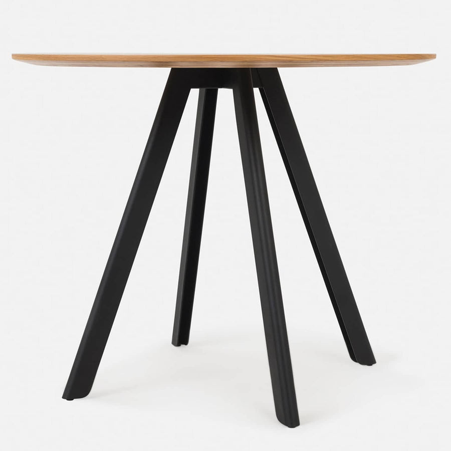 Assembly Round Dining Table 110cm - Oak/Black