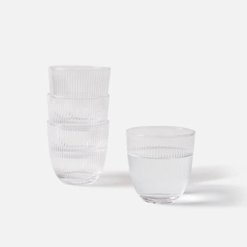 Rib Tumbler Clear - Set Of 6