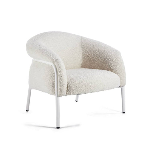 Buy Belly Armchair - Maya Cream Boucle by Grado online - RJ Living