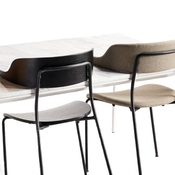 Mou Dining Chair - Beige / Black