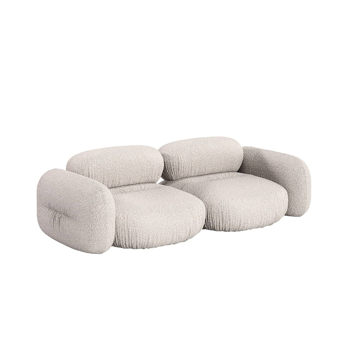 Buy Ondo 3 Seater Sofa - Maya Cream Boucle by Grado online - RJ Living