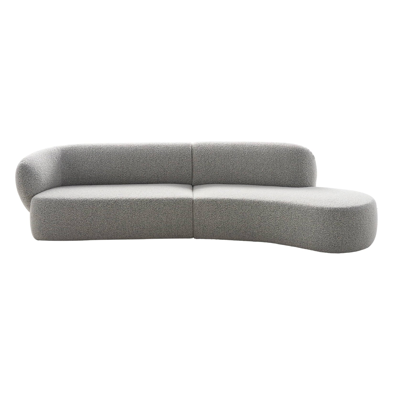 Buy Swell Right Hand Chaise Sofa - Maya Grey Boucle by Grado online ...