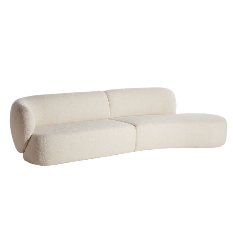 Buy Swell Right Hand Chaise Sofa - Maya Cream Boucle by Grado online ...